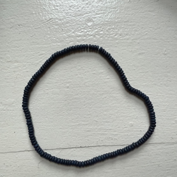 Boho Chunky Bead Stackable Bracelet Bundle Free Necklace Brown Turquoise Navy - Picture 4 of 5